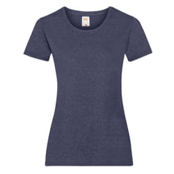 Fruit Of The Loom Ladies/Womens Lady-Fit Valueweight Short Sleeve T-Shirt - M, Vintage Heather Navy