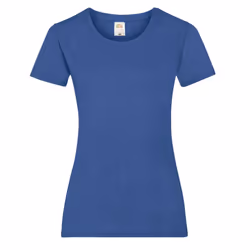 Fruit Of The Loom Ladies/Womens Lady-Fit Valueweight Short Sleeve T-Shirt - L, Retro Heather Royal