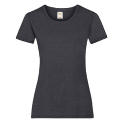 Fruit Of The Loom Ladies/Womens Lady-Fit Valueweight Short Sleeve T-Shirt - 2XL, Dark Heather