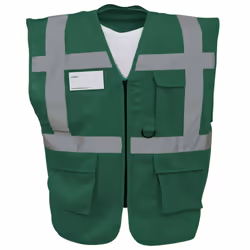 Yoko Hi-Vis Premium Executive/Manager Waistcoat / Jacket - XL, Paramedic Green