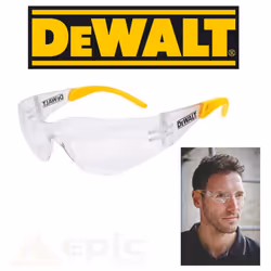 DeWalt Unisex Protector Safety Eyewear - One Size, Charcoal/Yellow