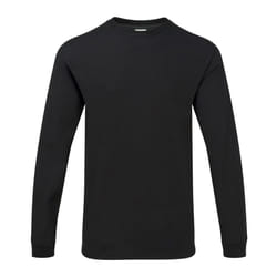 Gildan Mens Hammer Heavyweight Long Sleeve T-Shirt - S, Black