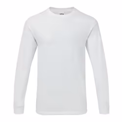 Gildan Mens Hammer Heavyweight Long Sleeve T-Shirt - M, White
