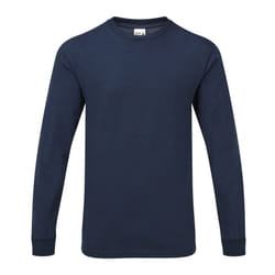 Gildan Mens Hammer Heavyweight Long Sleeve T-Shirt - XL, Sport Dark Navy