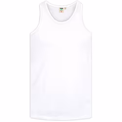 Duke Mens Fabio-1 Muscle Vest - L, White