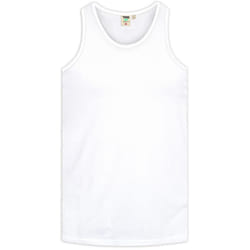 Duke Mens Fabio-1 Muscle Vest - L, White