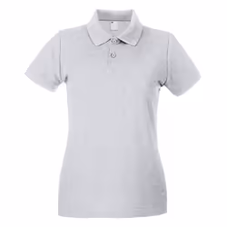 Womens/Ladies Fitted Short Sleeve Casual Polo Shirt - Medium, Grey Marl