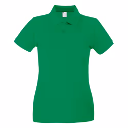 Womens/Ladies Fitted Short Sleeve Casual Polo Shirt - Medium, Bright Green