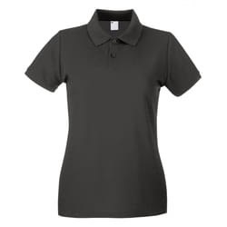 Womens/Ladies Fitted Short Sleeve Casual Polo Shirt - Medium, Graphite