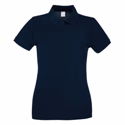 Womens/Ladies Fitted Short Sleeve Casual Polo Shirt - X Small, Midnight Blue