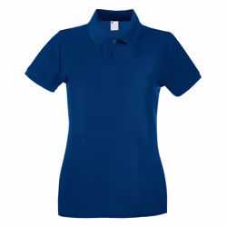 Womens/Ladies Fitted Short Sleeve Casual Polo Shirt - X Large, Navy Blue