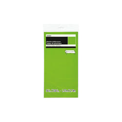 Unique Party Neon Plastic Tablecover - 137 x 274cm, Neon Green