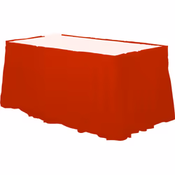 Amscan Rectangular Plastic Tablecover (Pack Of 12) - 137cm x 274cm, Orange Peel