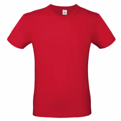 B&C Mens #E150 Tee - XS, Deep Red