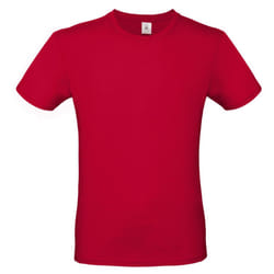 B&C Mens #E150 Tee - XS, Deep Red