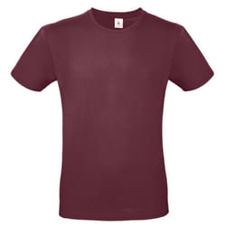 B&C Mens #E150 Tee - XS, Burgundy