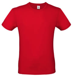 B&C Mens #E150 Tee - XS, Red