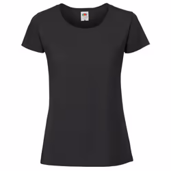 Fruit Of The Loom Womens/Ladies Ringspun Premium T-Shirt - XS, Jet Black
