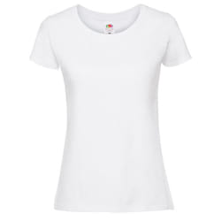 Fruit Of The Loom Womens/Ladies Ringspun Premium T-Shirt - XL, Snow