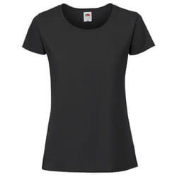 Fruit Of The Loom Womens/Ladies Ringspun Premium T-Shirt - S, Jet Black