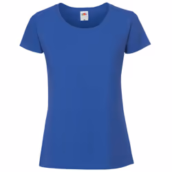 Fruit Of The Loom Womens/Ladies Ringspun Premium T-Shirt - 2XL, Cobalt
