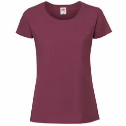 Fruit Of The Loom Womens/Ladies Ringspun Premium T-Shirt - L, Oxblood