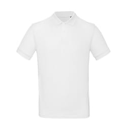 B&C Mens Inspire Polo - S, Snow