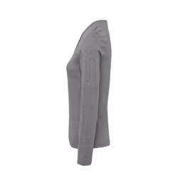 Premier Womens/Ladies Long John Roll Sleeve Tee - XS, Grey Marl