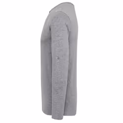 Premier Mens Long John Roll Sleeve Tee - XS, Grey Marl