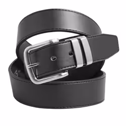 Duke Mens Kingsize Noah D555 Double Metal Loop Belt - 64, Black