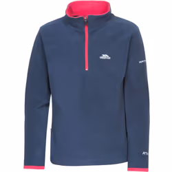 Trespass Childrens/Girls Sybil Micro Fleece - 7/8 Years, NAVY