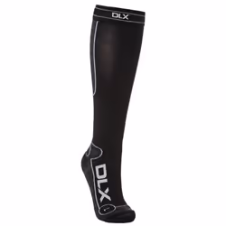 Trespass Trapped Ultralight Technical Ski Socks (1 Pair) - 7/11 UK, Black