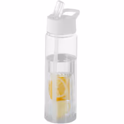 Bullet Tutti Frutti Bottle With Infuser - 25.9 x 7.1 cm, Transparent/White