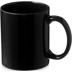 Bullet Santos Ceramic Mug - 9.7 x 8.2 cm, Solid Black