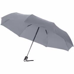 Bullet 21.5in Alex 3-Section Auto Open And Close Umbrella - One Size, Grey