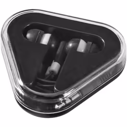 Bullet Rebel Earbuds - 6 x 6.5 x 1.7 cm, Solid Black/White