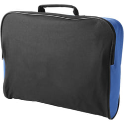 Bullet Florida Conference Bag - 40 x 8 x 27cm, Solid Black/Royal Blue
