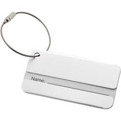 Bullet Discovery Luggage Tag - 8 x 4 x 0.2 cm, Silver