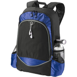 Bullet Benton 15in Laptop Backpack - 33 x 13.9 x 45 cm, Solid Black/Royal Blue