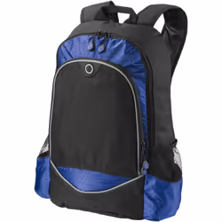 Bullet Benton 15in Laptop Backpack - 33 x 13.9 x 45 cm, Solid Black/Royal Blue