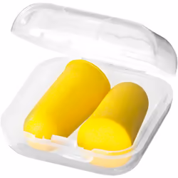 Bullet Serenity Earplugs In Case - 3.5 x 3.5 x 1.5 cm, Yellow