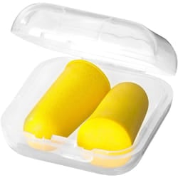 Bullet Serenity Earplugs In Case - 3.5 x 3.5 x 1.5 cm, Yellow