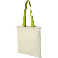 Bullet Nevada Cotton Tote - One Size, Natural/Apple Green