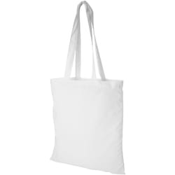 Bullet Peru Cotton Tote - 37 x 42 cm, White