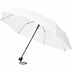 Bullet 21 Inch Wali 3-Section Auto Open Umbrella - One Size, White