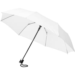 Bullet 21 Inch Wali 3-Section Auto Open Umbrella - One Size, White