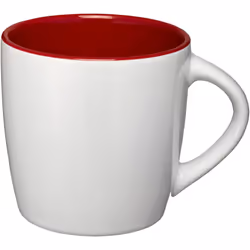 Bullet Aztec Ceramic Mug - 11.7 x 8.8 cm, White/Red