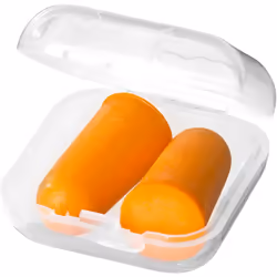 Bullet Serenity Earplugs In Case - 3.5 x 3.5 x 1.5 cm, Orange
