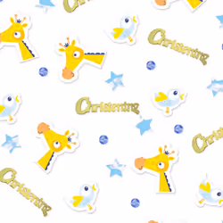 Amscan On Your Christening Day Confetti - 14g, Blue
