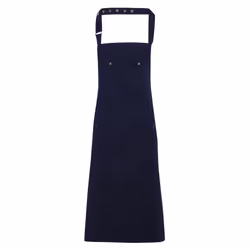Premier Unisex Chino Cotton Bib Apron - One Size, Navy